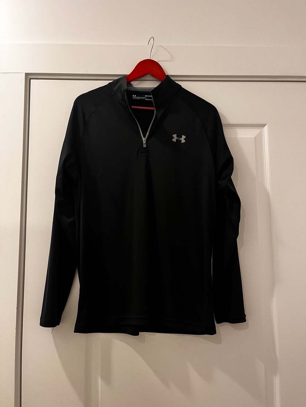 Under Armour HeatGear Loose 1/4 Zip Long Sleeve Pullover Black Size Medium